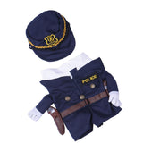 Maxbell Maxbell Cute Pet Fancy Jumpsuit Police Cosplay Costume Party Clothes with Hat S