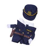 Maxbell Maxbell Cute Pet Fancy Jumpsuit Police Cosplay Costume Party Clothes with Hat S