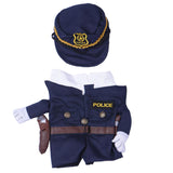 Maxbell Maxbell Cute Pet Fancy Jumpsuit Police Cosplay Costume Party Clothes with Hat S