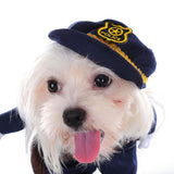 Maxbell Maxbell Cute Pet Fancy Jumpsuit Police Cosplay Costume Party Clothes with Hat S