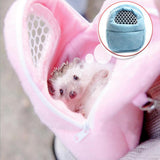 Maxbell Maxbell Rat Hamster Chinchilla Rabbit Ferret Carrier Hedgehog Outgoing Packet Bag Hanging Bed with Strap Pink Size L
