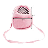 Maxbell Maxbell Rat Hamster Chinchilla Rabbit Ferret Carrier Hedgehog Outgoing Packet Bag Hanging Bed with Strap Pink Size L