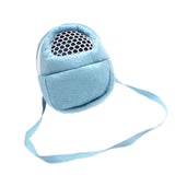 Maxbell Maxbell Rat Hamster Chinchilla Rabbit Ferret Carrier Hedgehog Outgoing Packet Bag Hanging Bed with Strap Blue Size L