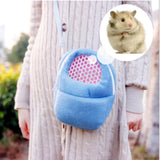 Maxbell Maxbell Rat Hamster Chinchilla Rabbit Ferret Carrier Hedgehog Outgoing Packet Bag Hanging Bed with Strap Blue Size L