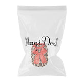 Maxbell Maxbell Two Colors Leopard Design Coral Fleece Puppy Clothes Pet Dress Vest 8# Red