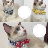Maxbell Maxbell Pet Dog Cat Kitten Fashionable Bell Charms Collar Necklace Pet Lovers Gift Pet Supplies Red Plaid Pattern Design