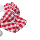 Maxbell Maxbell Pet Dog Cat Kitten Fashionable Bell Charms Collar Necklace Pet Lovers Gift Pet Supplies Red Plaid Pattern Design
