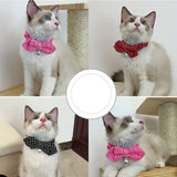 Maxbell Maxbell Pet Dog Cat Kitten Fashionable Bell Charms Collar Necklace Pet Lovers Gift Pet Supplies Red Plaid Pattern Design