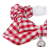 Maxbell Maxbell Pet Dog Cat Kitten Fashionable Bell Charms Collar Necklace Pet Lovers Gift Pet Supplies Red Plaid Pattern Design
