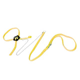 Maxbell Maxbell Adjustable Reptile Lizard Harness Leash Rope Light Soft Anti-bite Yellow