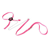 Maxbell Maxbell Adjustable Reptile Lizard Harness Leash Rope Light Soft Anti-bite Pink