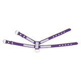 Maxbell Maxbell Bling Diamond Crystal Collar Pet Cat Dog Harness Chest Strap Lead Purple M