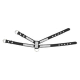 Maxbell Maxbell Bling Diamond Crystal Collar Pet Cat Dog Harness Chest Strap Lead Black S