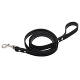 Maxbell Maxbell Dog Pet Leash Lead Flocking Leather Walking Soft Firm Comfortable Black