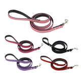 Maxbell Maxbell Dog Pet Leash Lead Flocking Leather Walking Soft Firm Comfortable Black
