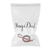 Maxbell Maxbell Dog Pet Leash Lead Flocking Leather Walking Soft Firm Comfortable Red