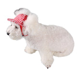 Maxbell Maxbell Summer Pet Dog Cat Baseball Visor Hat Puppy Cap Outdoor Sunbonnet Red S