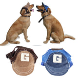 Maxbell Maxbell Dog Pet Puppy Summer Canvas Cap Baseball Sports Hat With Ear Holes Coffee L