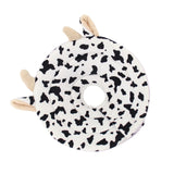 Maxbell Maxbell Dog Cat Elizabethan Collar E-Collar Medical Wound Cone Collar L Black and White Cow