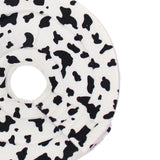 Maxbell Maxbell Dog Cat Elizabethan Collar E-Collar Medical Wound Cone Collar L Black and White Cow