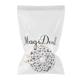 Maxbell Maxbell Dog Cat Elizabethan Collar E-Collar Medical Wound Cone Collar L Black and White Cow