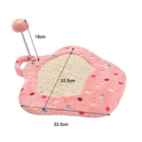 Maxbell Maxbell Cat Scratcher Board Scratching Pad Scratch Cardboard Activity Toy Bed Pink