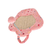 Maxbell Maxbell Cat Scratcher Board Scratching Pad Scratch Cardboard Activity Toy Bed Pink