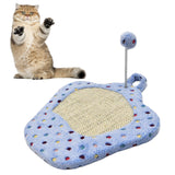 Maxbell Maxbell Cat Scratcher Board Scratching Pad Scratch Cardboard Activity Toy Bed Blue