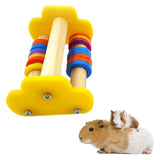 Maxbell Maxbell Wood Small Foot Roller Skate Hamster Teeth Play Toy Bird Stand Perch 8.5cm