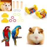 Maxbell Maxbell Wood Small Foot Roller Skate Hamster Teeth Play Toy Bird Stand Perch 8.5cm