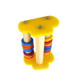 Maxbell Maxbell Wood Small Foot Roller Skate Hamster Teeth Play Toy Bird Stand Perch 8.5cm