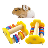 Maxbell Maxbell Wood Small Foot Roller Skate Hamster Teeth Play Toy Bird Stand Perch 8.5cm