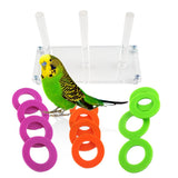 Maxbell Maxbell Pet Bird Game Rings Toy Parrot Chewing Beak Gym Toy Smart Training Toy