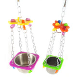 Maxbell Maxbell Parrots Parakeets Cockatiel Bird Cage Hanging Feeder Food Tray SwingToys S