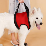 Maxbell Maxbell Pet Auxiliary Belt Dog Harness Carriers Assist Sling Portable Lift S Red
