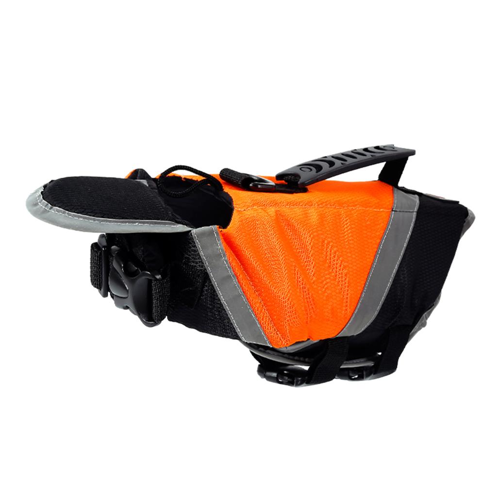 Maxbell Maxbell Reflective Pet Dog Cat Life Jacket Life Vest with D Ring Pull-tab XL Orange