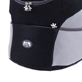 Maxbell Maxbell Pet Dog Backpack Carrier Travel Note Bag Front Net Double Shoulder Black