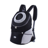 Maxbell Maxbell Pet Dog Backpack Carrier Travel Note Bag Front Net Double Shoulder Black