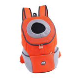 Maxbell Maxbell Pet Dog Backpack Carrier Travel Note Bag Front Net Double Shoulder Orange