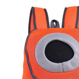Maxbell Maxbell Pet Dog Backpack Carrier Travel Note Bag Front Net Double Shoulder Orange