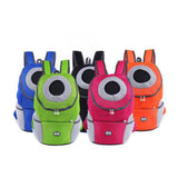 Maxbell Maxbell Pet Dog Backpack Carrier Travel Note Bag Front Net Double Shoulder Orange