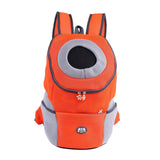 Maxbell Maxbell Pet Dog Backpack Carrier Travel Note Bag Front Net Double Shoulder Orange