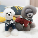 Maxbell Maxbell Adorable Dog Clothes Doggy Shirt 100% Cotton Puppy Apparel Clothing S Red