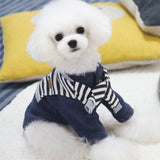 Maxbell Maxbell Adorable Dog Clothes Doggy Shirt 100% Cotton Puppy Apparel Clothing XL Blue