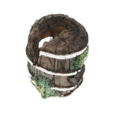 Maxbell Maxbell Resin Wreck Barrel Ornament for Aquarium Fish Tank Aquascaping Decor Black