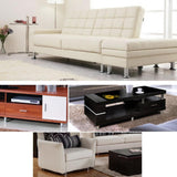 Maxbell Aluminum Alloy Sofa Couch Legs Cabinet Furniture Feet Ivory White 8cm - Aladdin Shoppers