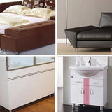 Maxbell Aluminum Alloy Sofa Couch Legs Cabinet Furniture Feet Ivory White 8cm - Aladdin Shoppers