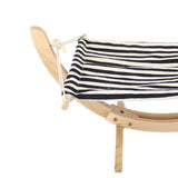Maxbell Maxbell Pet Cat Hanging Hammock Sturdy Wood Bed for Ferret Small Animal Black Stripe