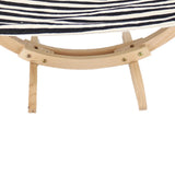 Maxbell Maxbell Pet Cat Hanging Hammock Sturdy Wood Bed for Ferret Small Animal Black Stripe