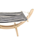 Maxbell Maxbell Pet Cat Hanging Hammock Sturdy Wood Bed for Ferret Small Animal Black Stripe